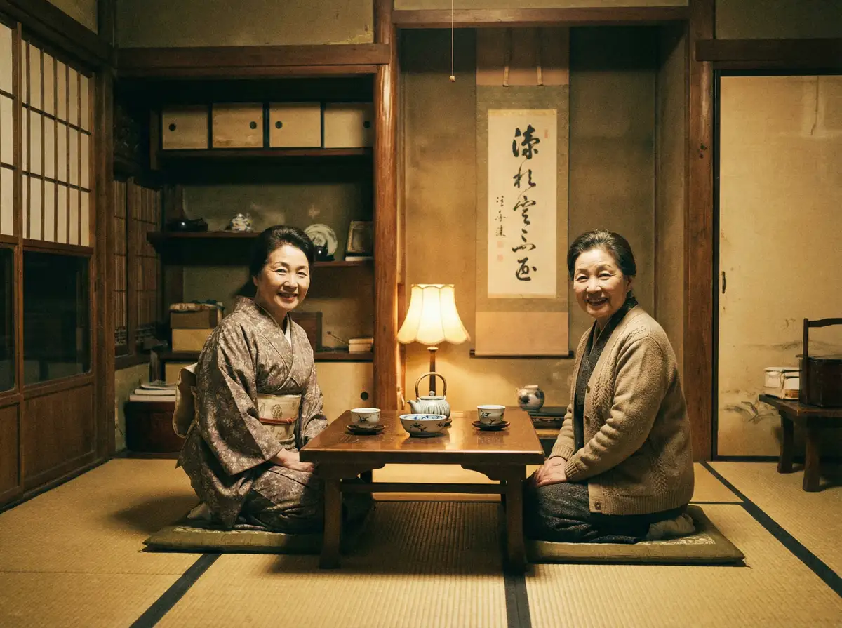 两位优雅的 茄子视频-高清茄子视频播放|免费在线影视资源站 在日式茶室中品茶交谈